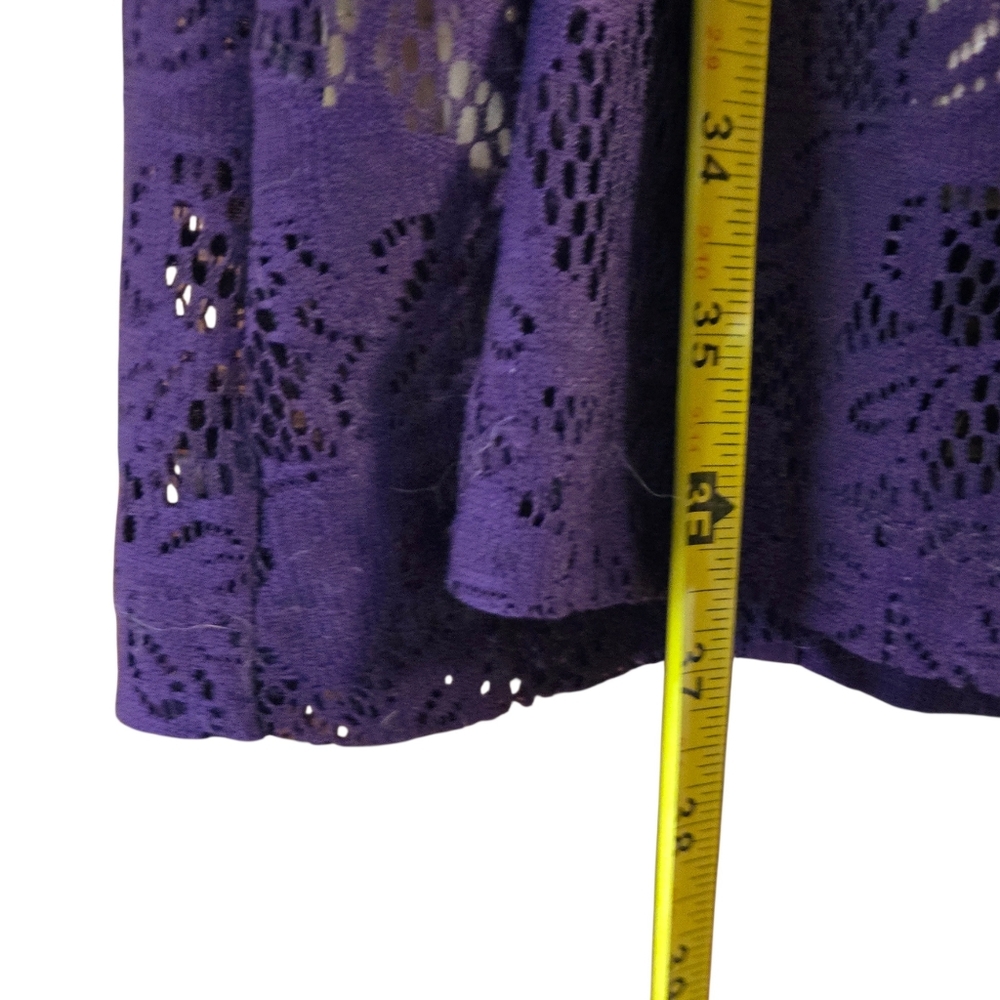 Cardalite Purple Lace Dress. Petite XL. - Picture 6 of 6